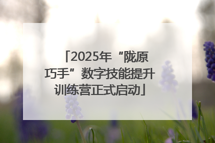 2025年“陇原巧手”数字技能提升训练营正式启动