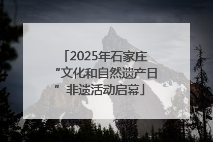 2025年石家庄“文化和自然遗产日”非遗活动启幕