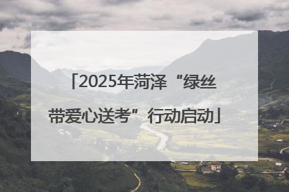 2025年菏泽“绿丝带爱心送考”行动启动
