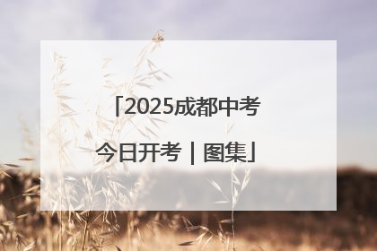 2025成都中考今日开考｜图集