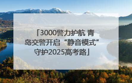 3000警力护航 青岛交警开启“静音模式”守护2025高考路