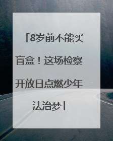 8岁前不能买盲盒！这场检察开放日点燃少年法治梦