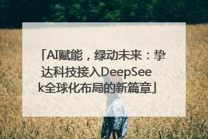 AI赋能，绿动未来：挚达科技接入DeepSeek全球化布局的新篇章